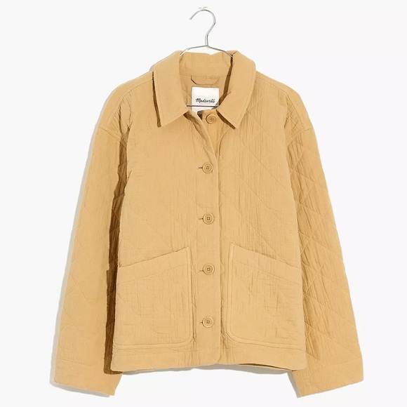 Madewell Jackets & Blazers - Quilted Lightspun Cropped Shirt-Jacket